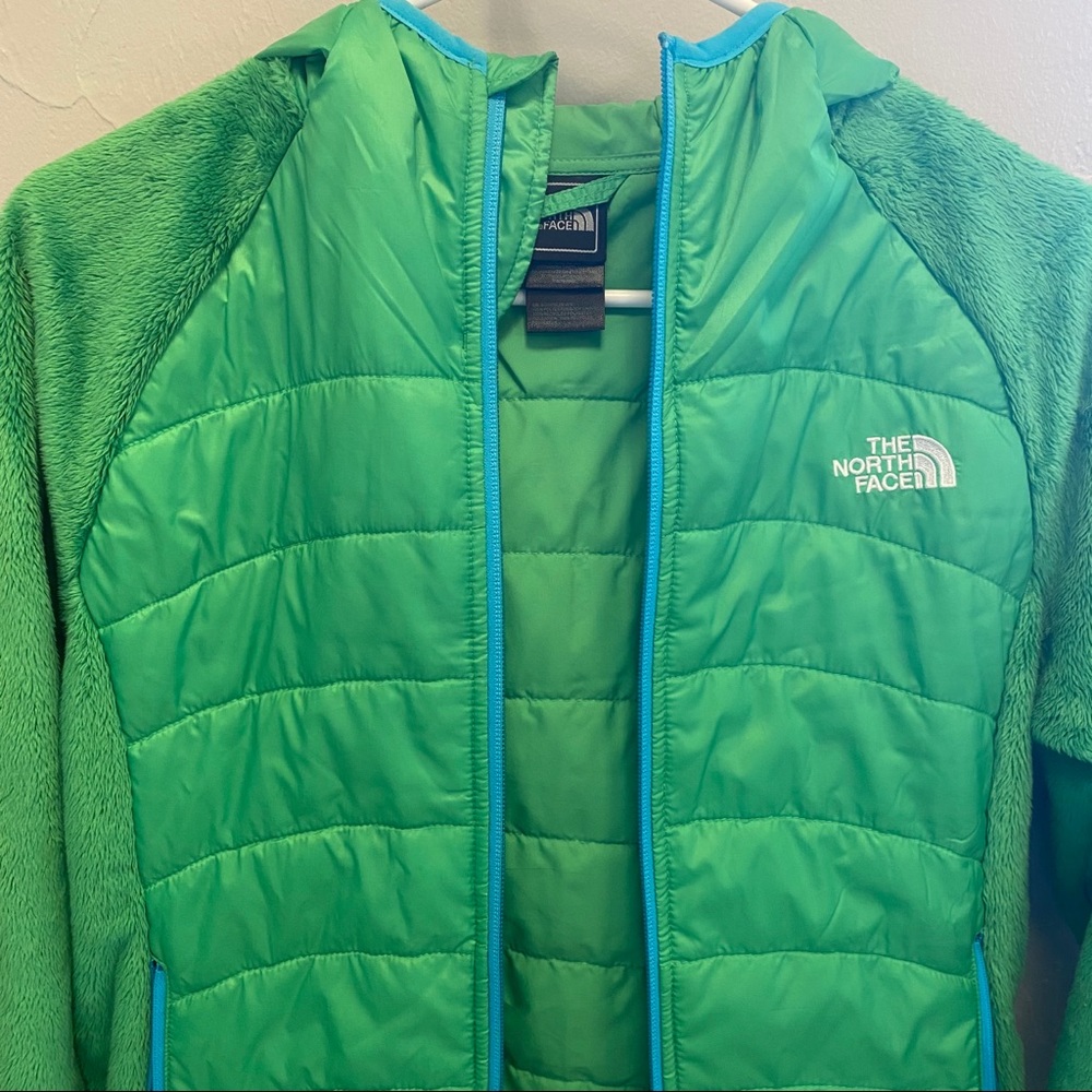 The North Face Girls Green Fleece & Quilted Jacket - Picture 8 of 8